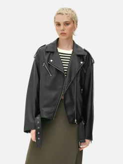 Textured Biker Jacket