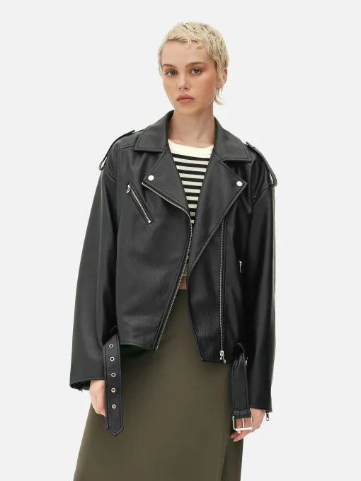 Textured Biker Jacket