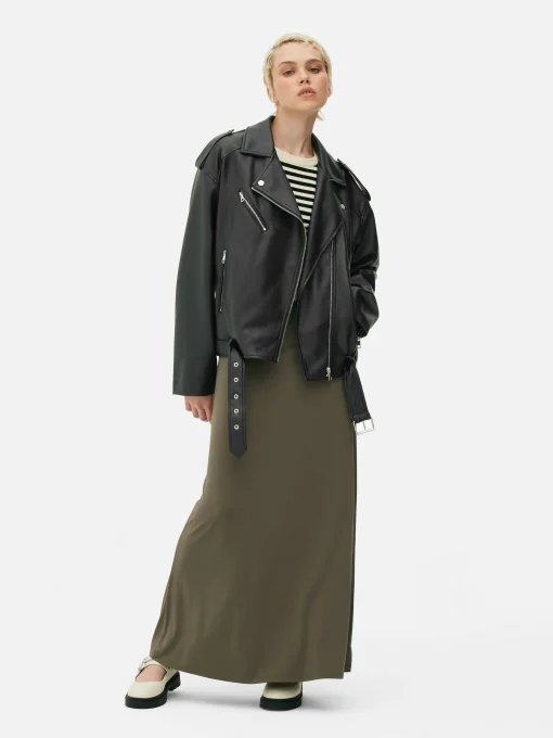 Textured Biker Jacket