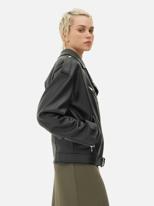 Textured Biker Jacket