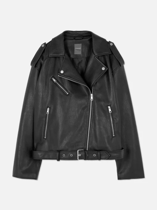 Textured Biker Jacket