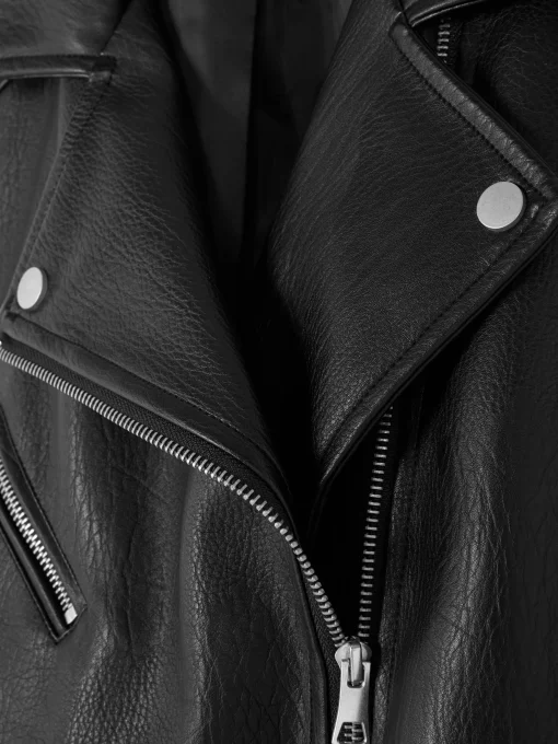 Textured Biker Jacket
