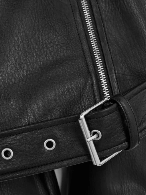 Textured Biker Jacket