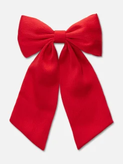 Textured Bow Hair Clip