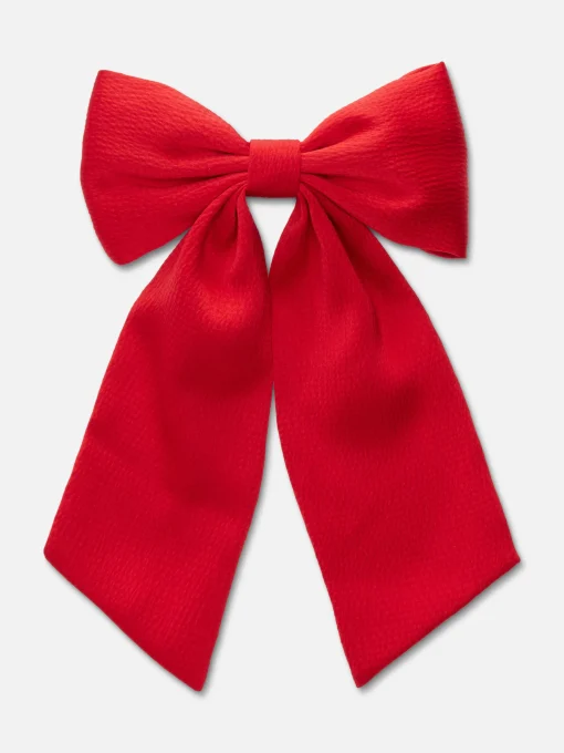 Textured Bow Hair Clip