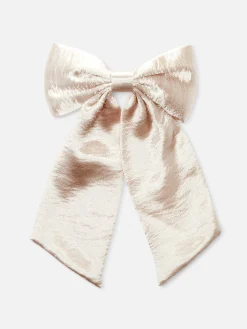 Textured Bow Hair Clip