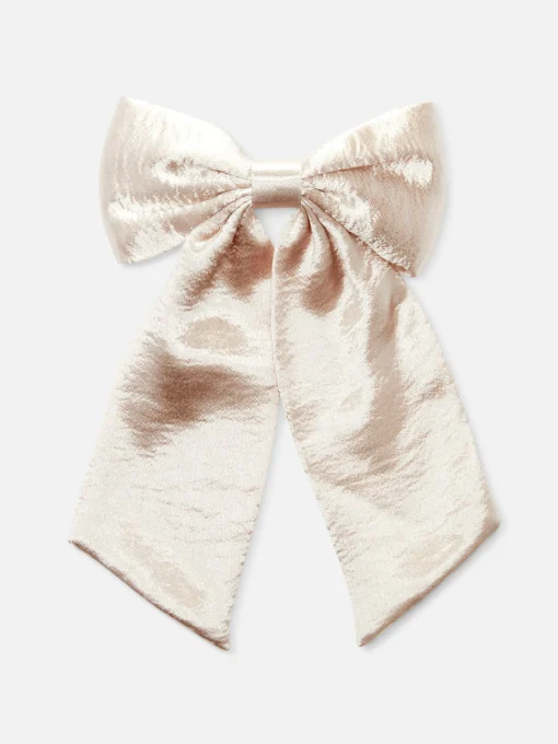 Textured Bow Hair Clip