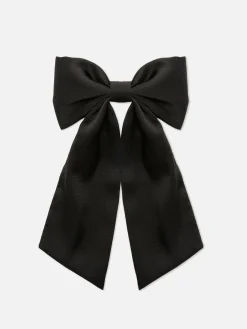 Textured Bow Hair Clip