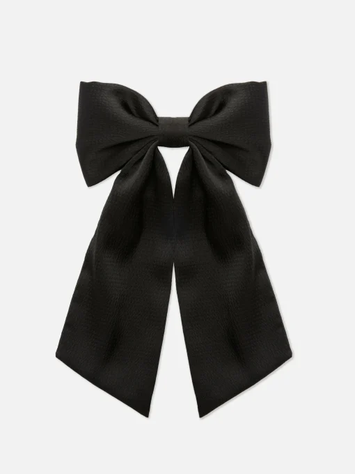Textured Bow Hair Clip