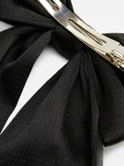 Textured Bow Hair Clip