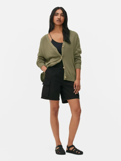 Textured Boyfriend Cardigan