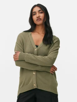 Textured Boyfriend Cardigan