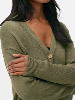 Textured Boyfriend Cardigan