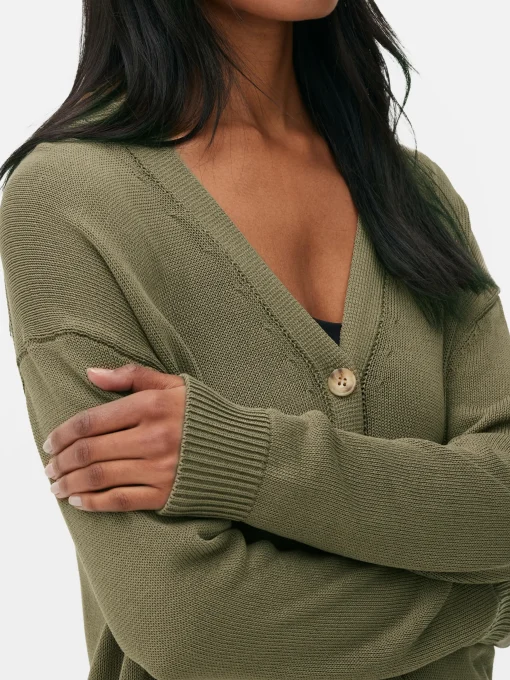 Textured Boyfriend Cardigan
