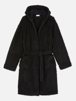 Textured Fleece Robe