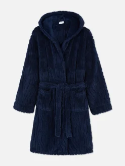 Textured Fleece Robe