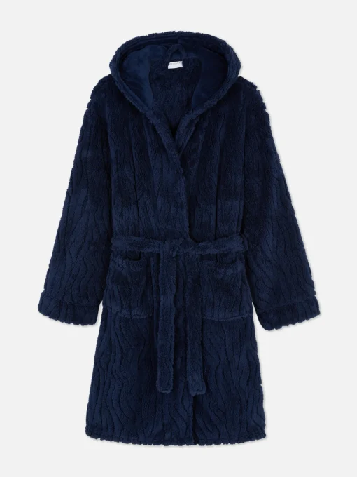 Textured Fleece Robe