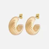 Textured Hoop Earrings