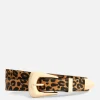 Textured Leopard Belt