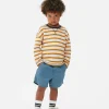 Textured Striped Long Sleeve T-Shirt