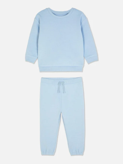 Textured Sweatshirt And Joggers Set