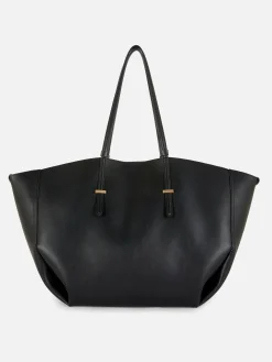 The Edit Faux Leather Large Shopper