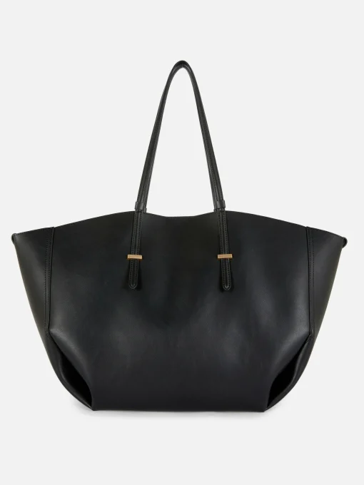 The Edit Faux Leather Large Shopper