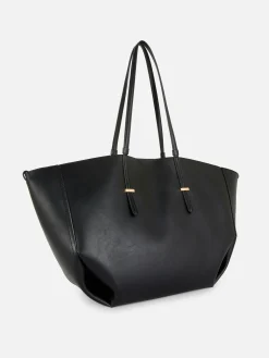 The Edit Faux Leather Large Shopper
