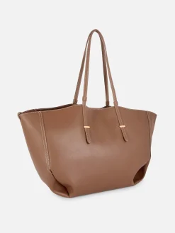 The Edit Faux Leather Large Shopper
