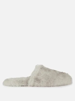 The Edit Fluffy Mule Slippers