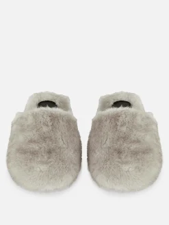 The Edit Fluffy Mule Slippers
