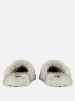 The Edit Fluffy Mule Slippers