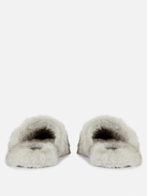The Edit Fluffy Mule Slippers