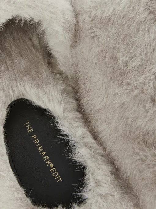 The Edit Fluffy Mule Slippers