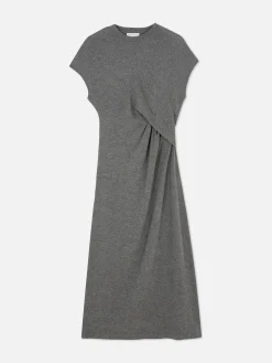 The Edit Jersey Twist Midi Dress