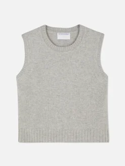 The Edit Ribbed Trim Knitted Vest