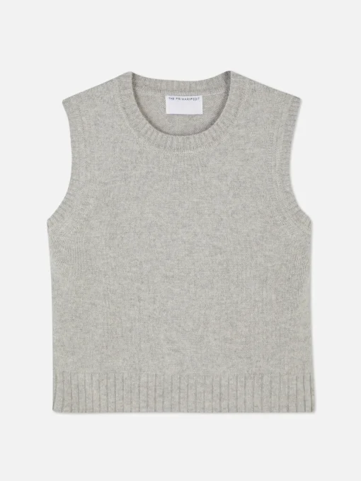 The Edit Ribbed Trim Knitted Vest