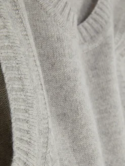 The Edit Ribbed Trim Knitted Vest