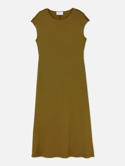 The Edit Satin Midi Dress