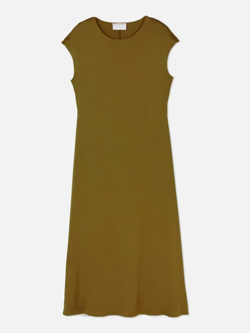 The Edit Satin Midi Dress