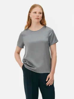 The Edit Satin T-Shirt