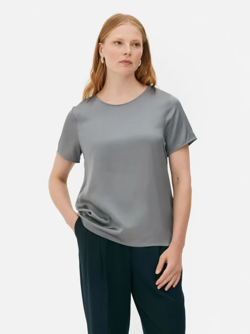 The Edit Satin T-Shirt