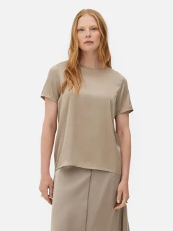 The Edit Satin T-Shirt