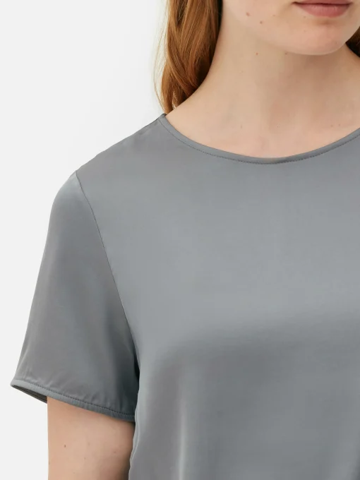 The Edit Satin T-Shirt