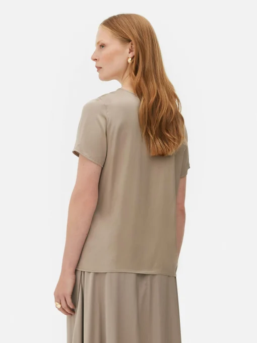 The Edit Satin T-Shirt