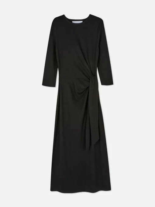 The Edit Side Tie Jersey Dress