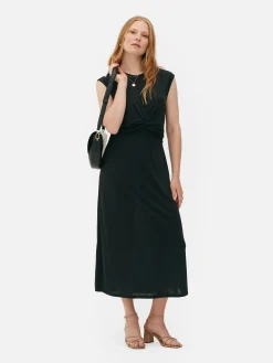 The Edit Twist Jersey Dress