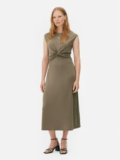 The Edit Twist Jersey Dress