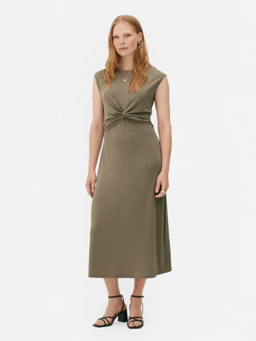 The Edit Twist Jersey Dress