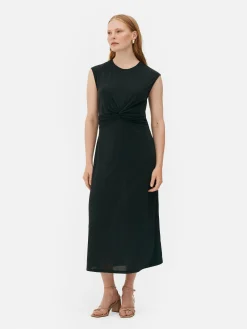 The Edit Twist Jersey Dress